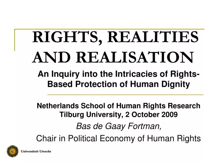 rights realities and realisation