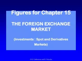 Figures for Chapter 15 THE FOREIGN EXCHANGE MARKET (Investments : Spot and Derivatives Markets)