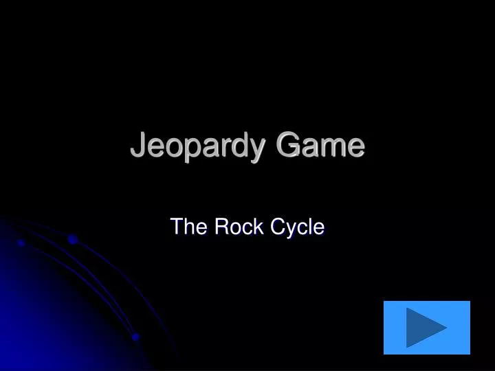 jeopardy game