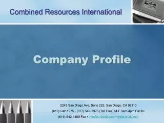 Combined Resources International