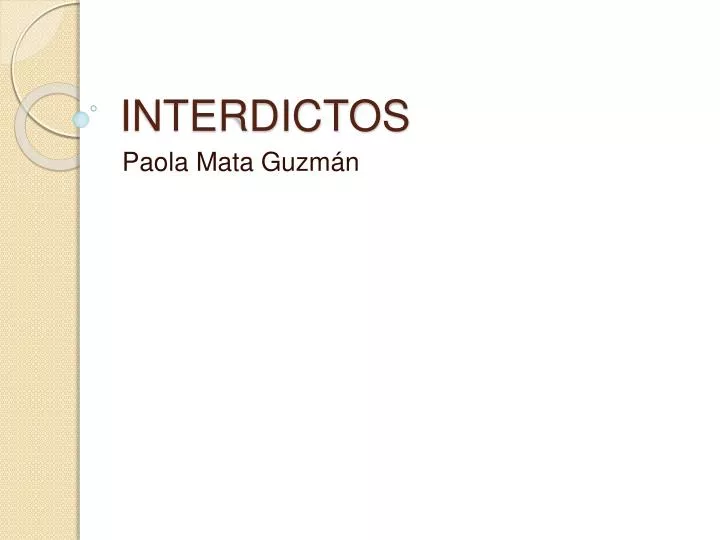 interdictos