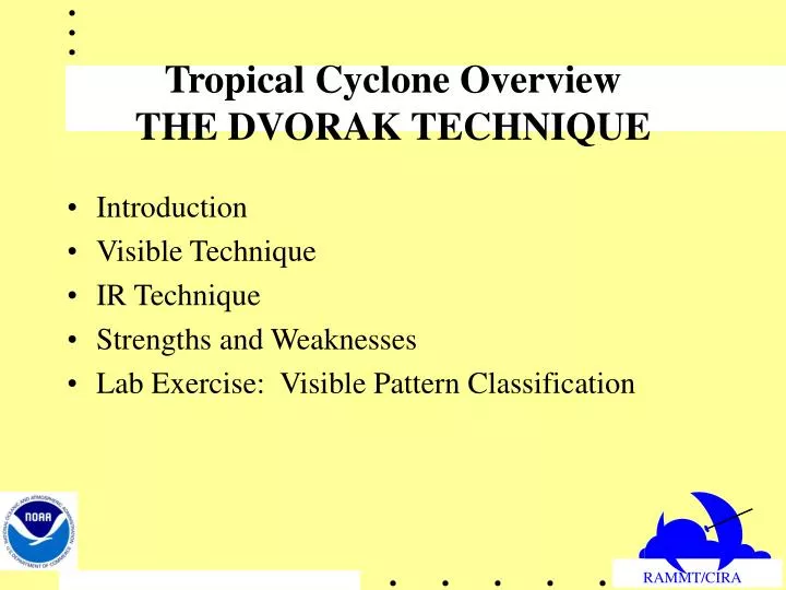 tropical cyclone overview the dvorak technique