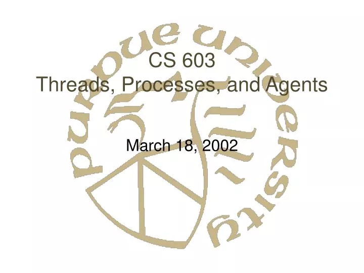 cs 603 threads processes and agents