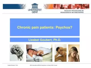 Chronic pain patients: Psychos?
