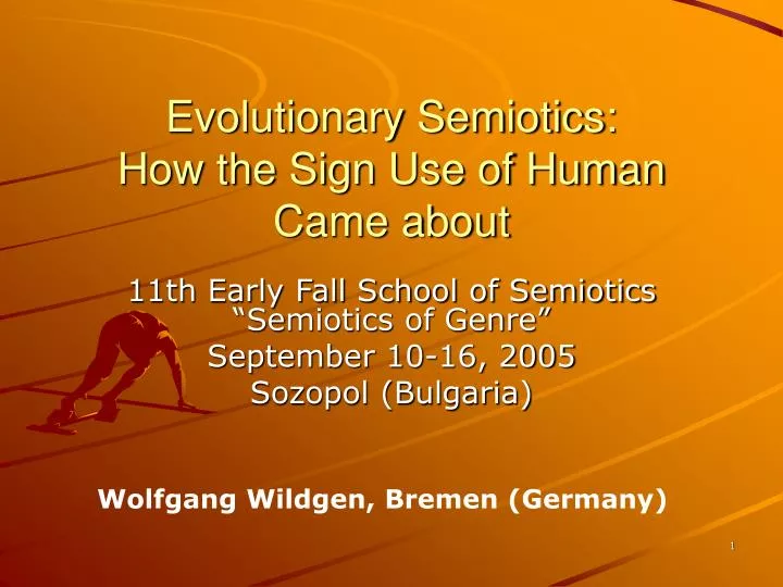 evolutionary semiotics how the sign use of human came about