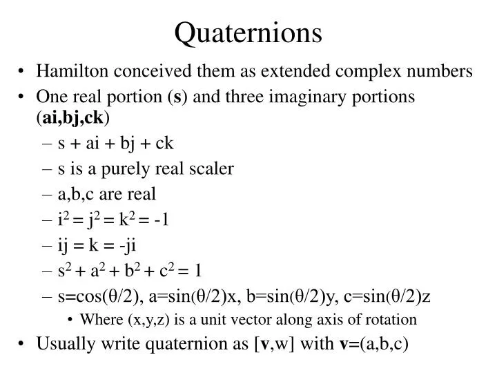quaternions