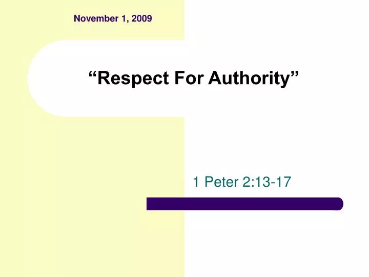 respect for authority