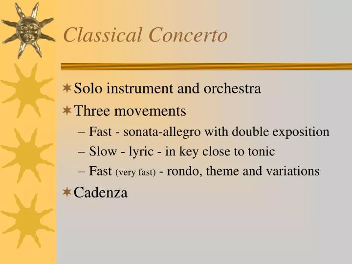 classical concerto