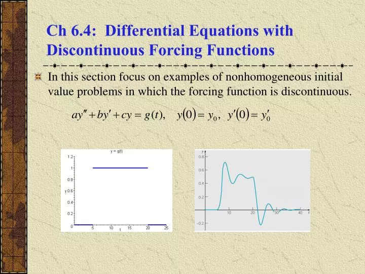 ch 6 4 differential equations with discontinuous forcing functions