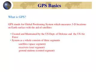 GPS Basics