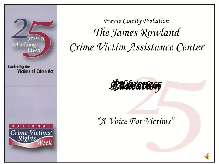 fresno county probation the james rowland crime victim assistance center
