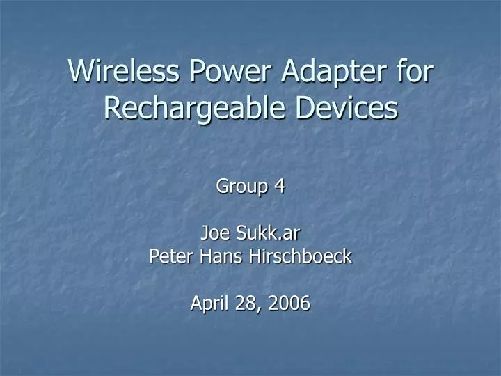 wireless power adapter for rechargeable devices