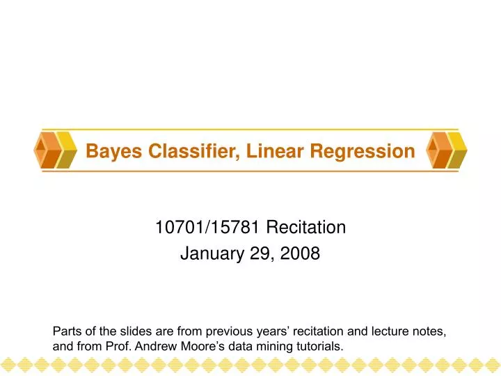 bayes classifier linear regression