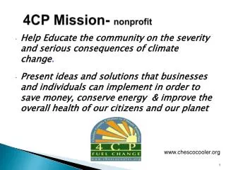 4CP Mission- nonprofit