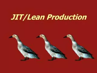 jit lean production