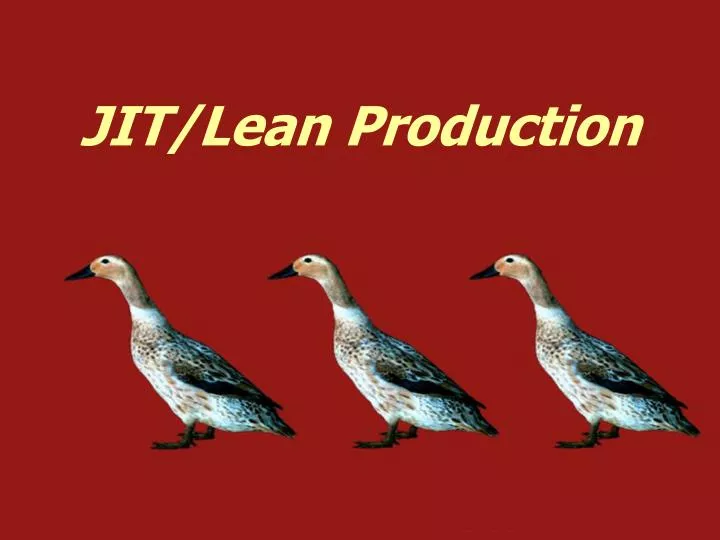 jit lean production
