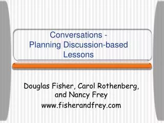 Conversations - Planning Discussion-based Lessons