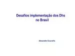 Desafios implementação dos Dhs no Brasil - slide 1