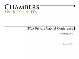 IPAA Private Capital Conference