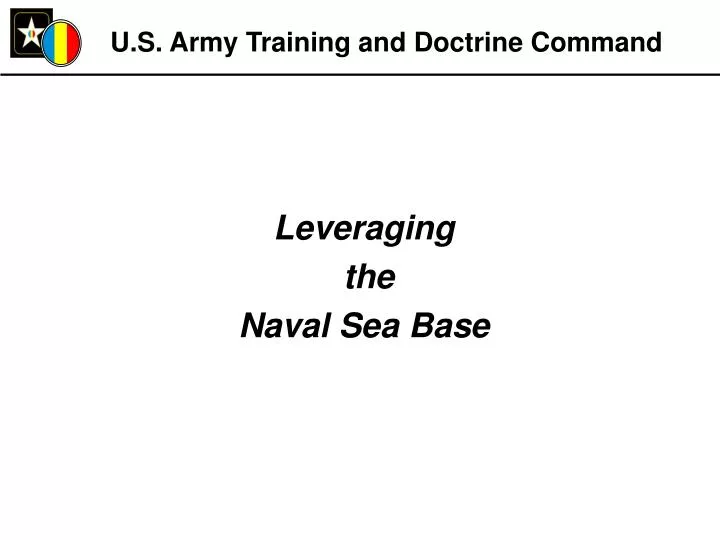 u s army training and doctrine command