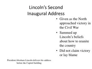 Lincoln’s Second Inaugural Address