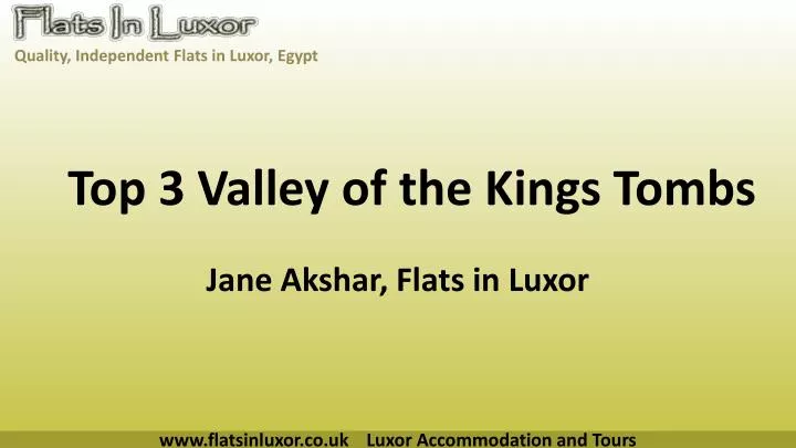 top 3 valley of the kings tombs