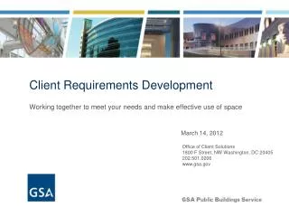 Client Requirements Development