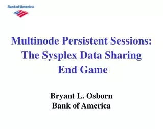 Multinode Persistent Sessions: The Sysplex Data Sharing End Game