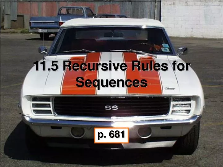 11 5 recursive rules for sequences