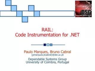 RAIL: Code Instrumentation for .NET
