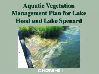 Aquatic Vegetation Management Plan for Lake Hood and Lake Spenard