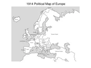 1914 Political Map of Europe