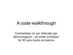 A code-walkthrough - slide 1
