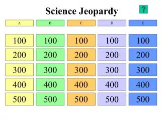 science jeopardy