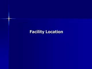 Facility Location