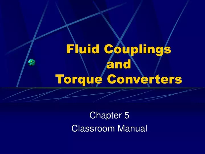 fluid couplings and torque converters
