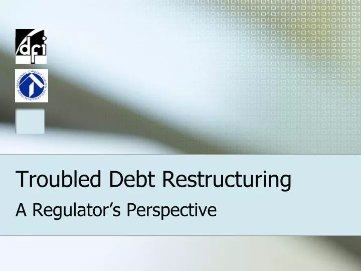 troubled debt restructuring