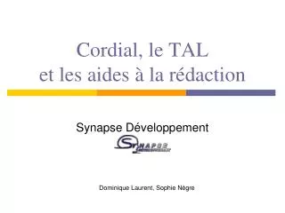 cordial le tal et les aides la r daction