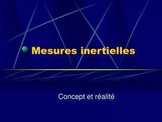 Mesures inertielles