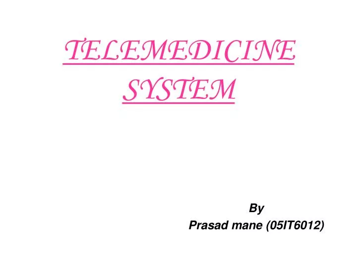telemedicine system