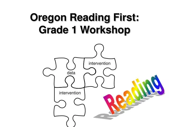 oregon reading first grade 1 workshop