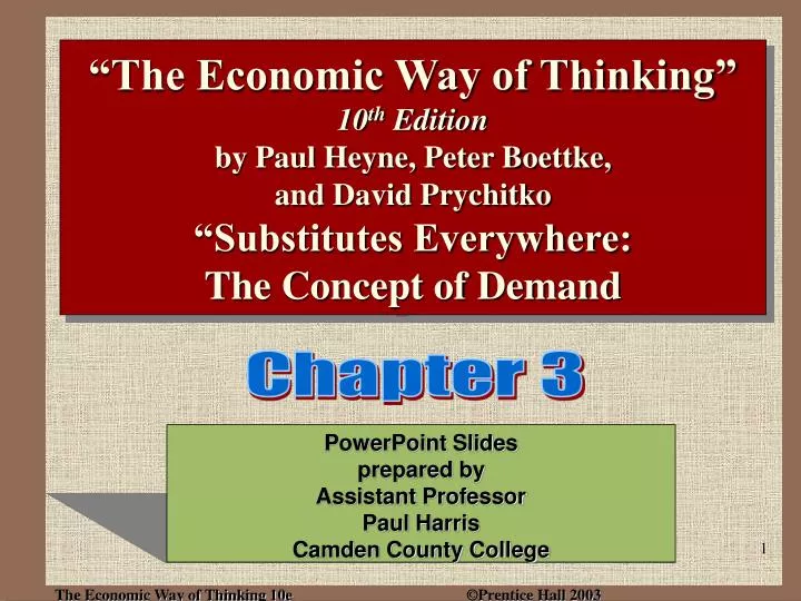 powerpoint slides prepared by assistant professor paul harris camden county college