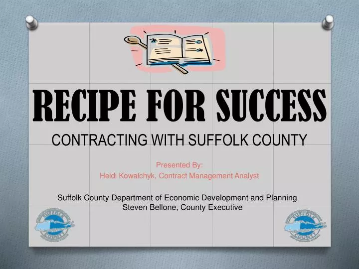 recipe for success contracting with suffolk county