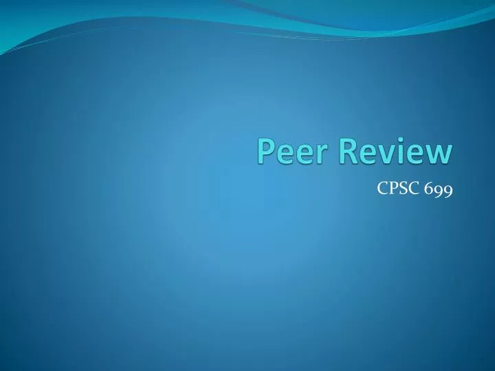 peer review