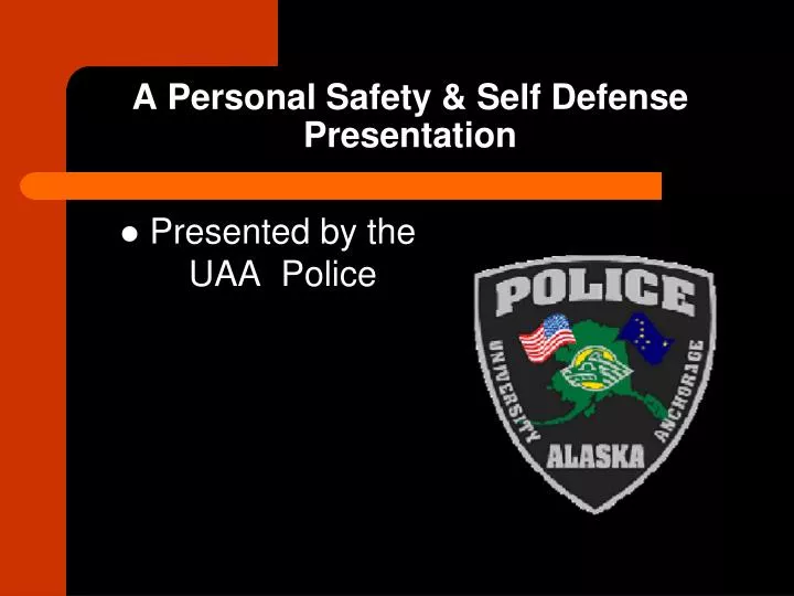 a personal safety self defense presentation