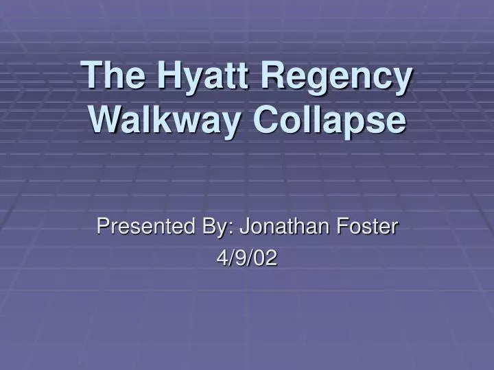 the hyatt regency walkway collapse