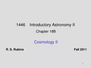 1446 Introductory Astronomy II