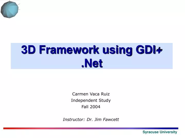 3d framework using gdi net