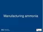 Manufacturing ammonia - slide 1