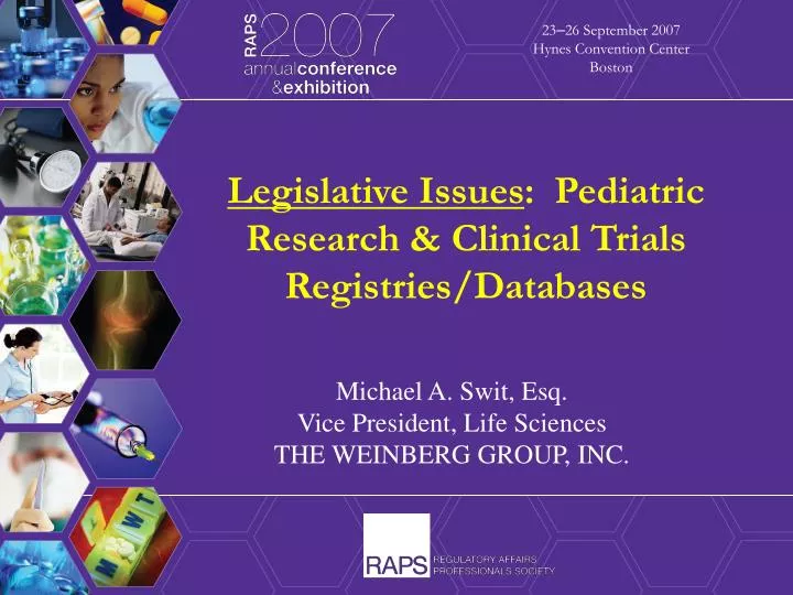 legislative issues pediatric research clinical trials registries databases